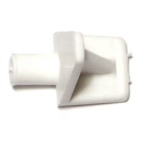 5mm x 13mm x 18mm White Plastic Shelf Supports 20PK, Midwest Fastener, Mfr#: 66231